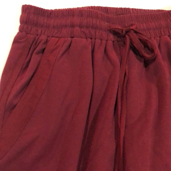 Dark red straight dressy pants - Picture 3 of 4